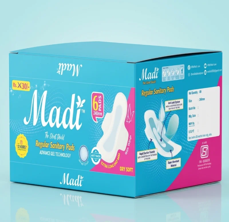 Full Madi sanitary pads pouch artwork