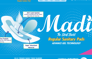 Madi sanitary pad absorbent technology detail